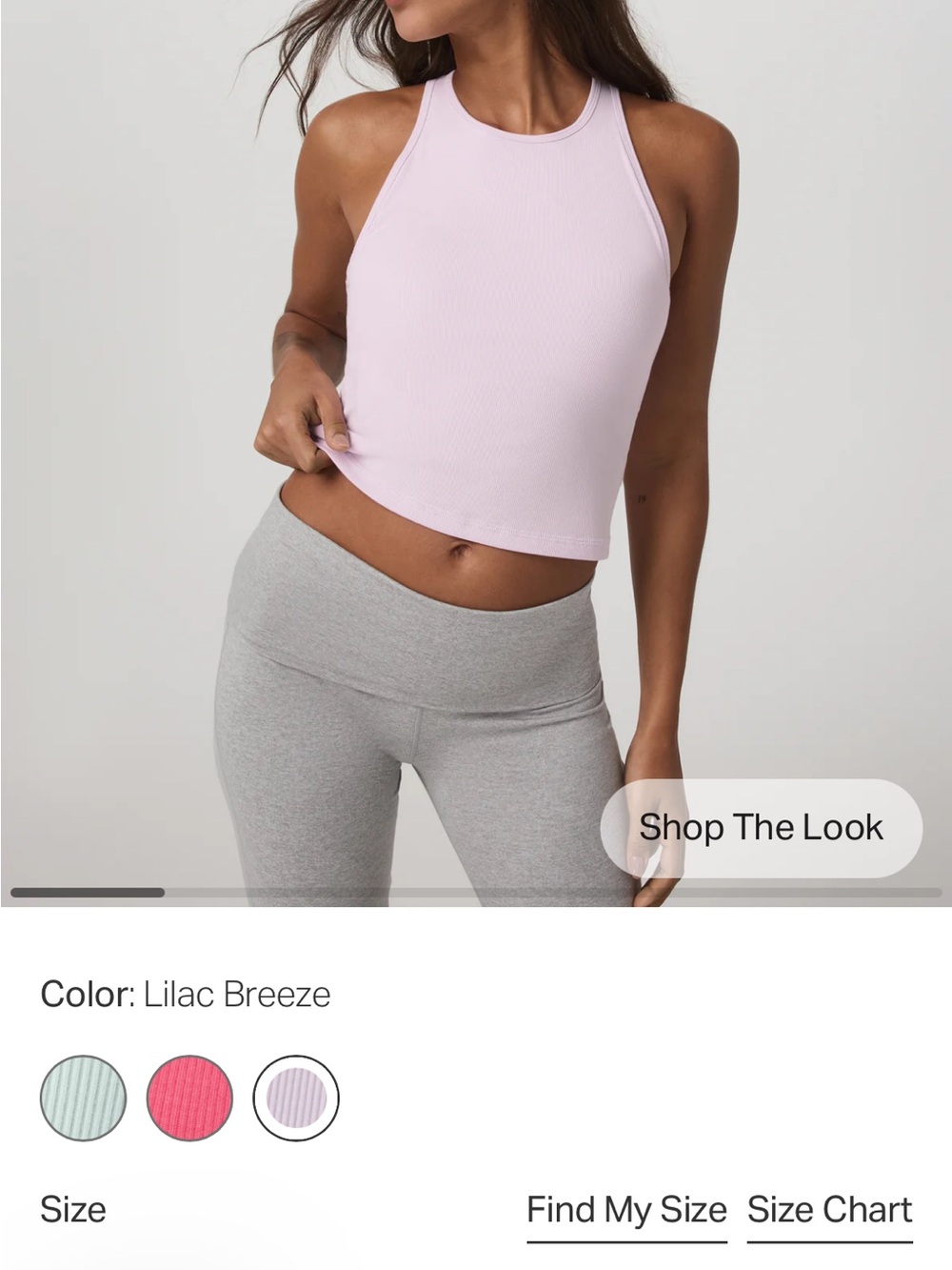 Women’s Vuori pose plyo tank in lilac breeze size medium